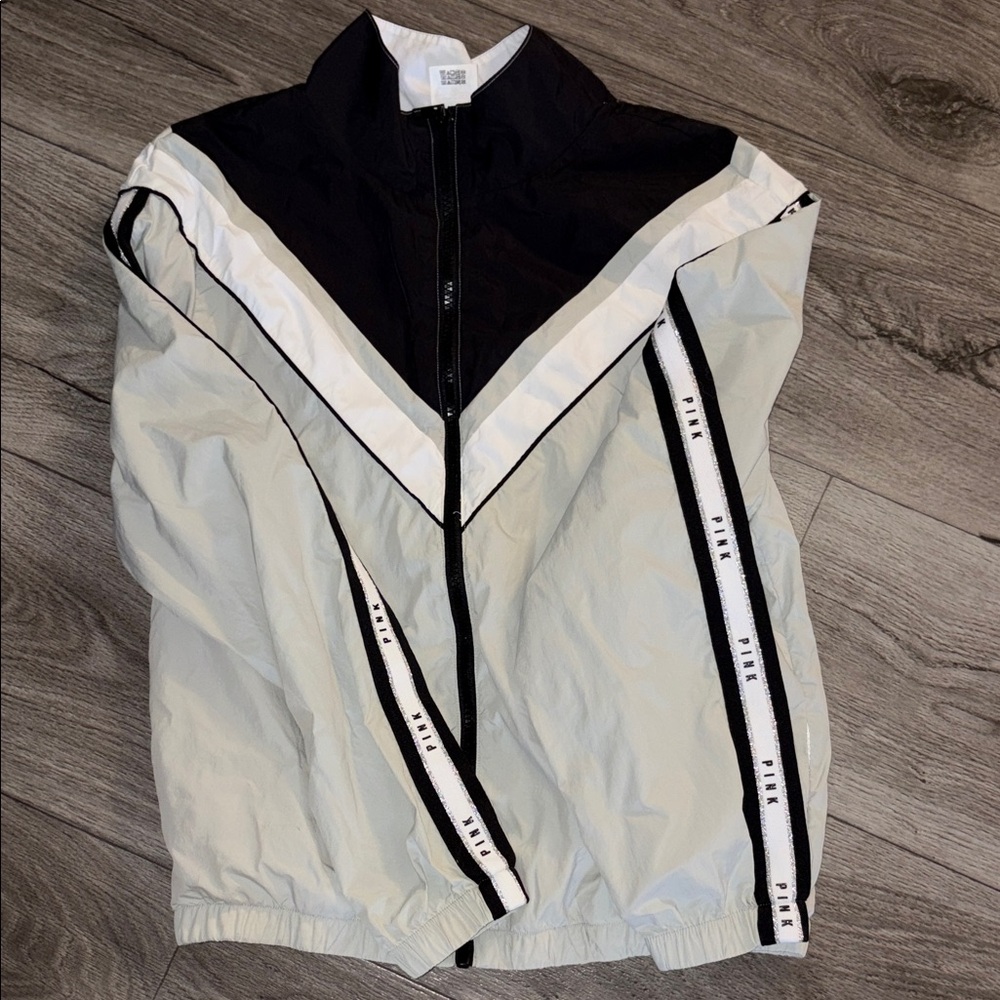 PINK Victoria's Secret Black and White Jacket